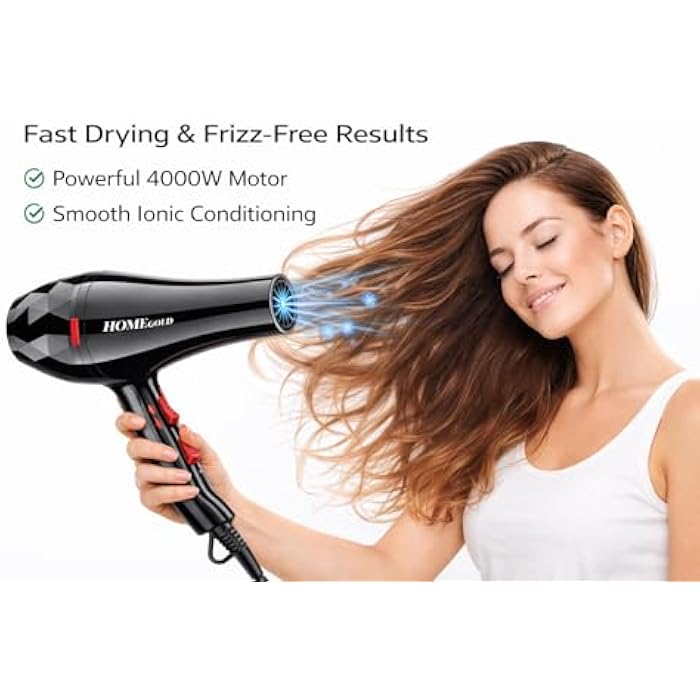 HG-683 5 in 1 Hair Dryer 4000W Multi Settings with Ionic Technology and Overheat Protection - Image 3
